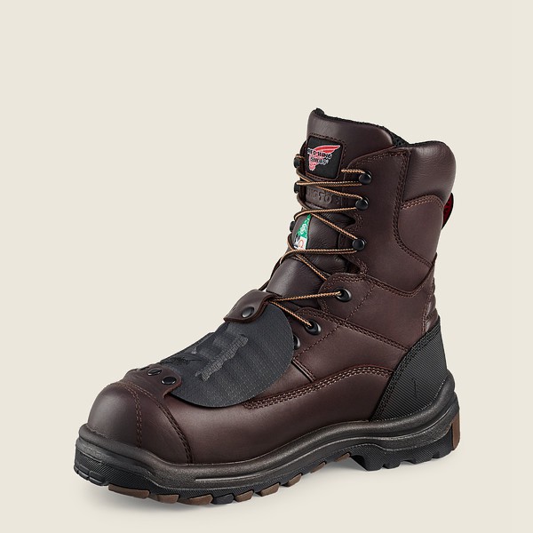 Botas de Seguridad Red Wing Hombre Negros/Marrom - King Toe® - 8-Inch Waterproof Csa Metguard Toe -